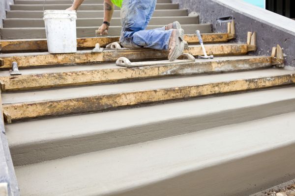 Concrete Steps Pouring in El Paso